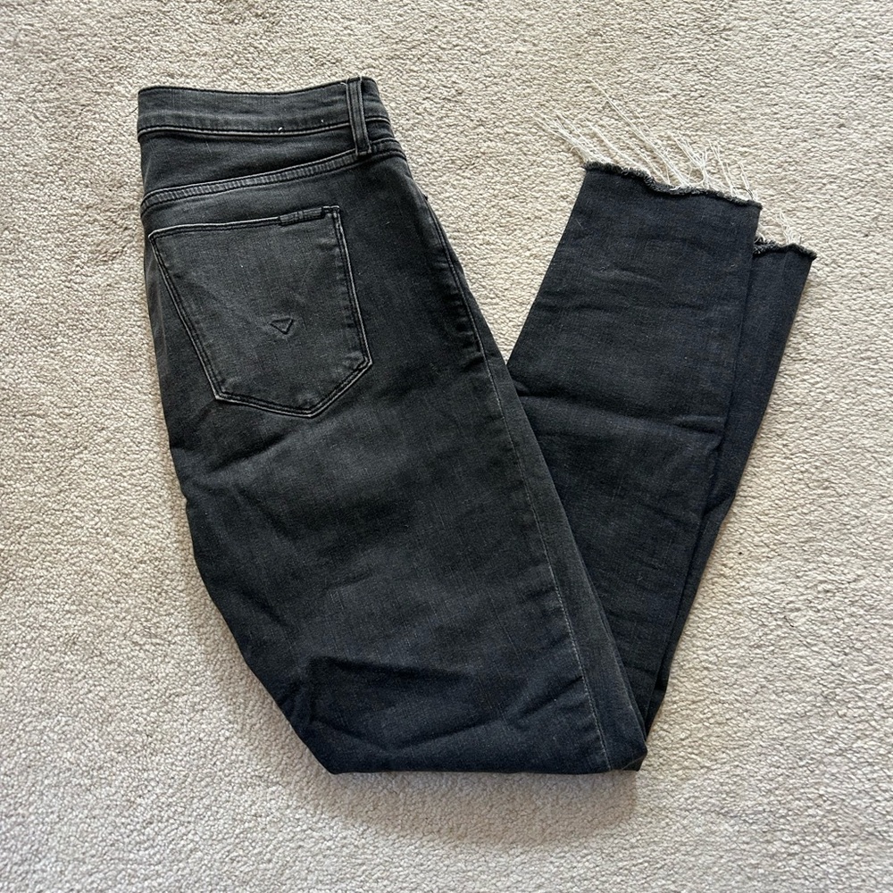 Hudson Jeans Black Ankle Cropped Denim